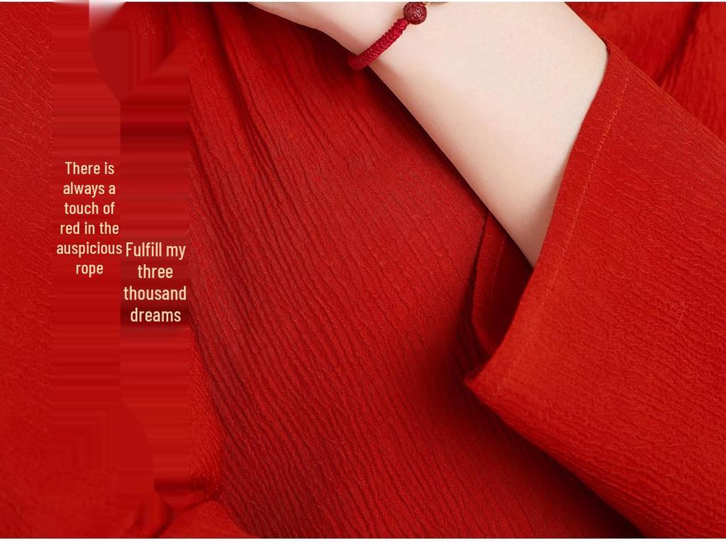 2025 Dragon Year Cinnabar Zodiac Guardian Hand-Woven Red Rope Bracelet for All Genders and Children