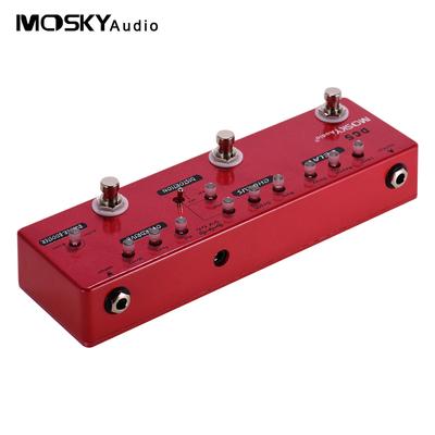 MOSKYAudio DC5 6-in-1 Guitar Multi-Effects Pedal Delay + Chorus + Distortion + Overdrive + Booster