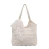 Super hot new seaside weaving large-capacity tote bag women's summer casual lace mesh single shoulder armpit bag