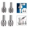 Hose Barb Fitting Easy Installation Stainless Steel Coupler for Fuel 1 4
