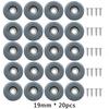 11pcs Furniture Sliders Pads Reusable Furniture Glides with Screws Table Chair Leg Mat Floor Protector for Carpet Tile Hardwood