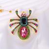 Vintage Exaggerated Spider Brooch Fashion Personality Crystal Insect Brooch Diamond Spider Pin Accessories