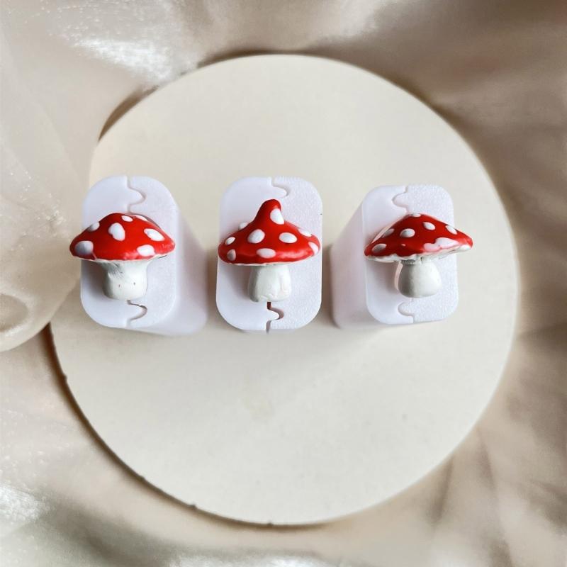 DIY Mushroom Shaped Bead Tool Creative Pendant Cradts Tool For Clay Earrings And Necklace Charm Creation