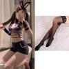 Sexy Bunny Girl Police Uniform Crotchless Lingerie Set Pajamas