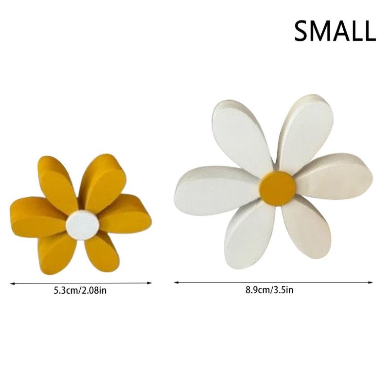 1pc Wooden Daisy Desk Ornament Home Decor Perfect for Your Desk To Create A Fresh and Pleasant Seasonal Atmosphere