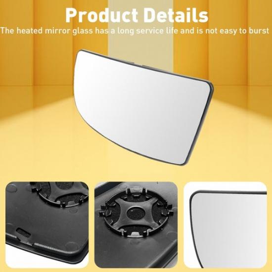 Left Driver Side Lower Mirror Glass For 2015- Ford Transit-150 FO1324149