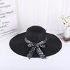 Lady Straw Hat Summer Women Anti-Uv Women Beach Hat Wide Brim Cap Sunshade Lady Straw Hat Fishing Outdoor Wide Brim Cap