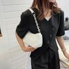 Vintage Corduroy Women Handbags Underarm Bag Casual Shoulder Bags Solid Color Zipper Female