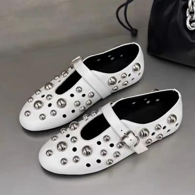 Fashion Designer Women Flats Loafers Shoes Luxury Hollow Sandals Ballet Woman's Shoes Summer 2025 Brand Casual Sneakers Zapatos De Mujer