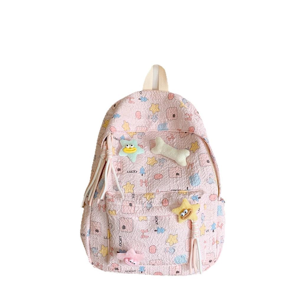 Schoolbag high-value schoolbag college student ins cute Japanese soft girl girl large-capacity versatile backpack backpack