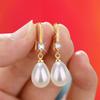 Women's Small Pearl Earrings Dangling Pearl Drop Earrings for Bridesmaids Jewelry PearlEar Rings WeddingEarrings