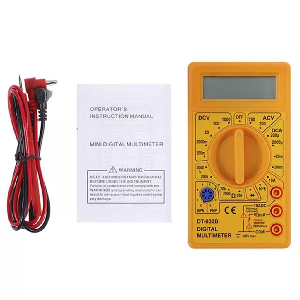 DT830G Digital Multimeter High Precision Portable Voltmeter Ohmmeter Tester