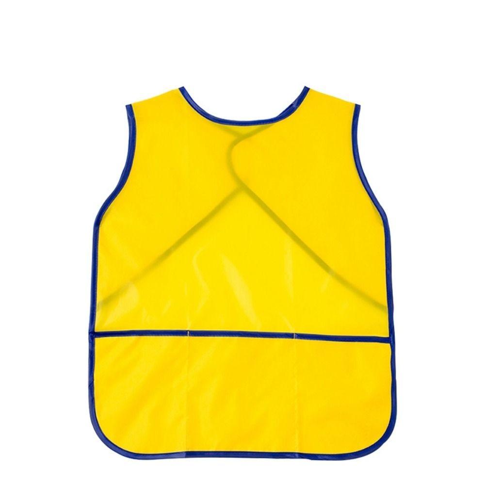 Cleaning Apron Nylon Kids Art Smock Waterproof with 3 Pockets Painting Aprons Convenient Reusable Kids Apron Home