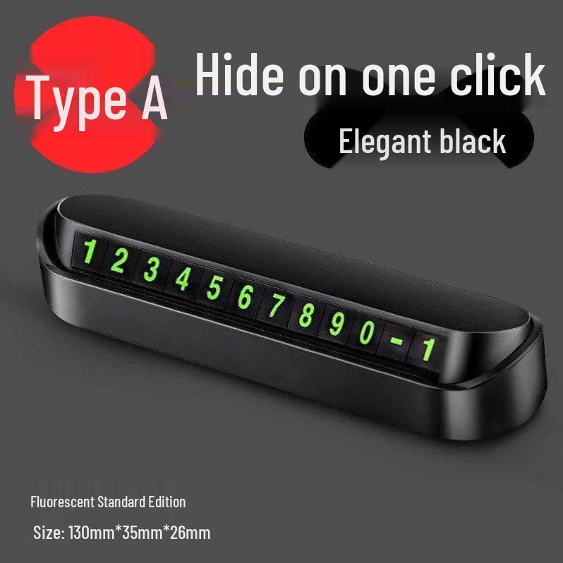 Roller Phone Plate: Multi-Function Car Accessory with Temporary Parking Number, Window Breaker, and Phone Holder