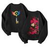 Children's Fashionable Lightweight Long-sleeved Round Neck Pullover With Pockets Printed Pullover