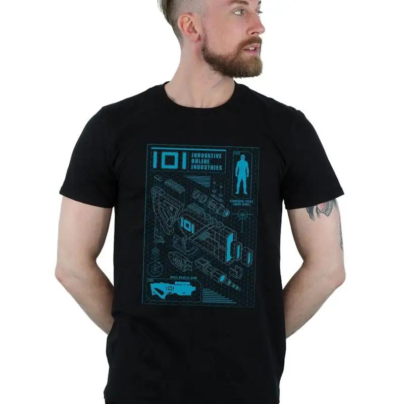 Ready Player One Men s IOI Laser Rifle Blueprint T-Shirt S разноцветный