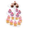 AEE2-3 Tier Cupcake Stand With Base, Acrylic Cake Stand, Cupcake Tower Stand,Display For Pastry Wedding Birthday Partys