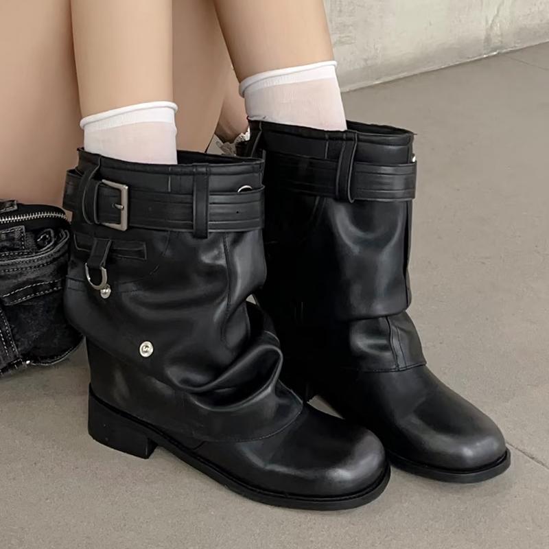 Women Ankle Boots Dress Heeled Shoes Designer Dress Sport Women Short Boots 2025 Winter Chelsea Botas De Mujer Zapatos