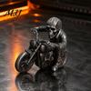 Creative Men Gift 3D Printed Skull Motorcycle Rider Statue, Cool Gothic Biker Skeleton Unique Desktop Accessory Figurine, Motorbike Sculpture