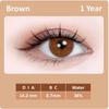 Color Contact Lenses With Soft Colored Lenses 1 Pair 14.2 Mm Natural Color Lenses for Vision Eye Lens