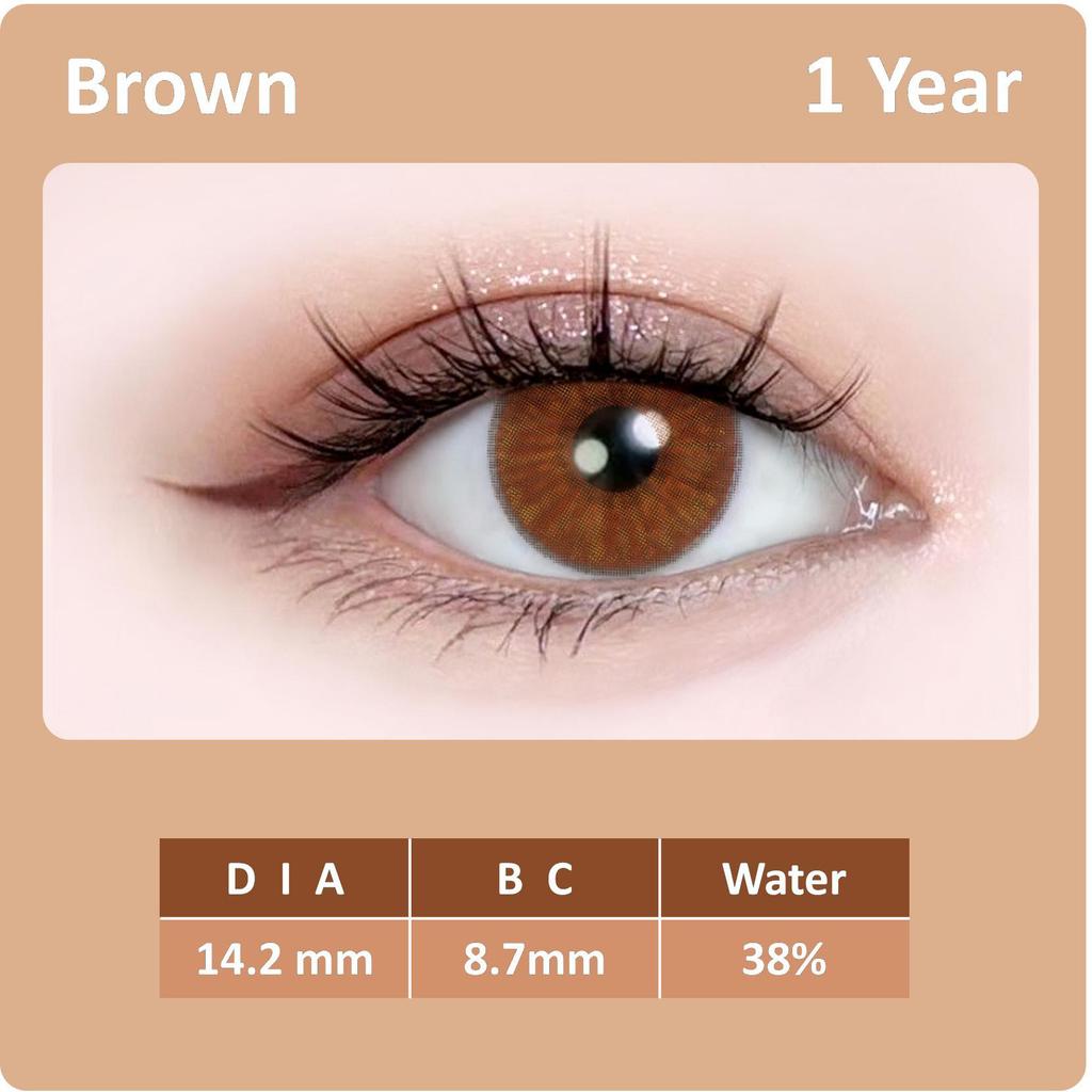 Color Contact Lenses With Soft Colored Lenses 1 Pair 14.2 Mm Natural Color Lenses for Vision Eye Lens
