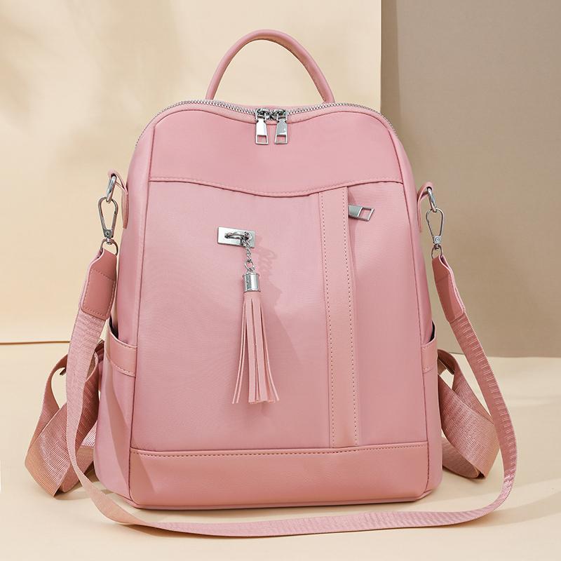 Tassel Backpack Women's Large Capacity Backpack Travel Bag