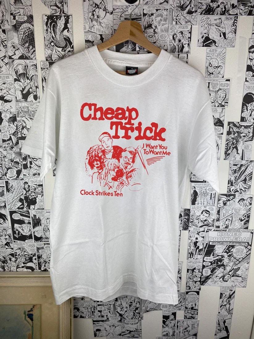 Cheap Trick band I want you to want me white shirt QT8258 S