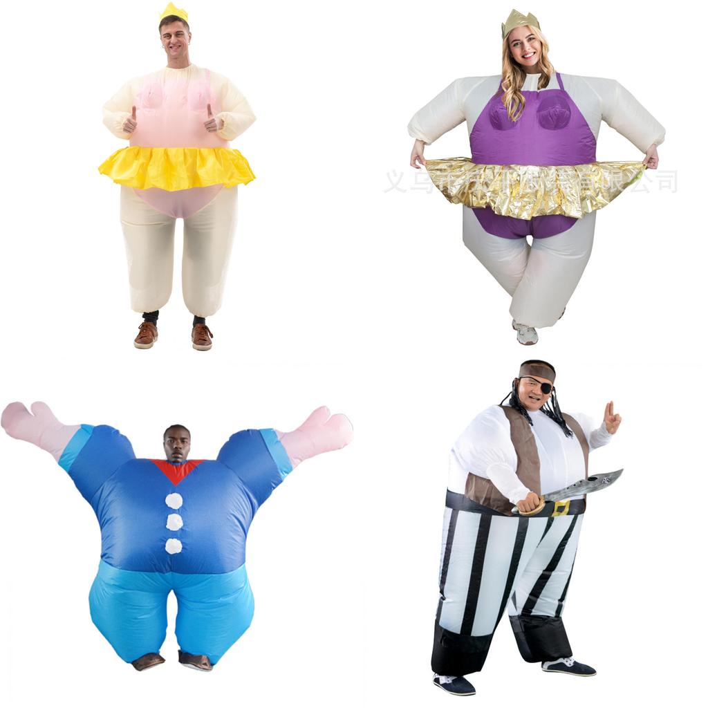 Fun Inflatable Costumes For Adults In Various Colors Perfect For Halloween Events