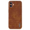 For iPhone 12 Case Crocodile Texture PU+TPU Shockproof Phone Cover