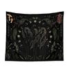 VIKAMA Moth and Mushroom Forest Tapestry Psychedelic Dark Botanical Wall Art Suitable for Living Room Bedroom Study