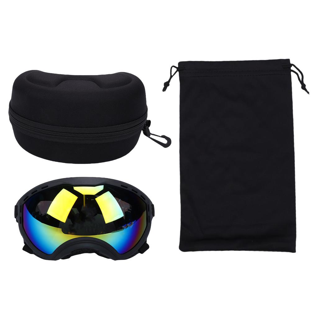 Dog Sunglasses for Large Breeds PC Sun Proof Wind Proof Pet Goggles with Adjustable Strap for Outdoor Driving Skiing