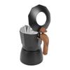 Kaffeebereiter für den Herd Vintage Aluminiumlegierung 2 Tassen Kaffeekanne für den Herd mit Doppelventilen für Mokka
