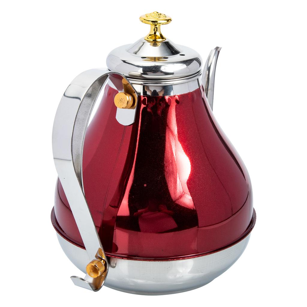 Large Capacity Stainless Steel Tea Kettle Milk Tea Pot Heat Resistant Ergonomic Handle Lightweight Elegant Design Home Portable