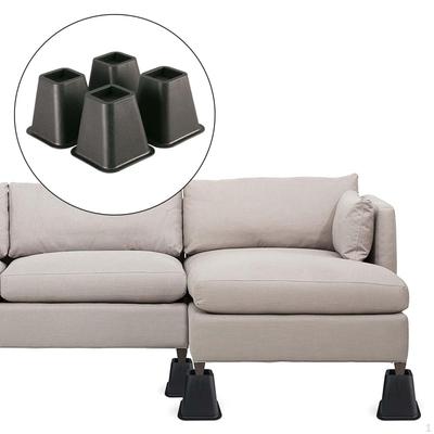 Bed Furniture Riser 6 Inch Heavy Duty In Heights 6'' Anti Scratch Sofa Chair Leg Lifts