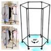 Rolling Garment Rack on Wheels Heavy Duty Clothes Rail Movable Garment Rail for Everyday Home Dormitory Hotel Add Closet Space