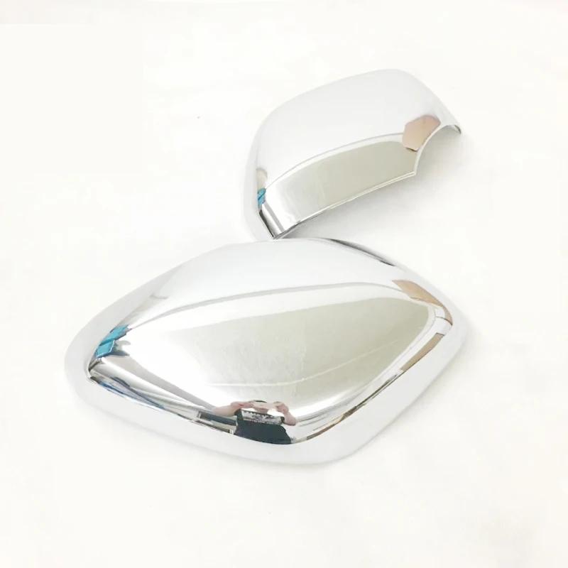 For Infiniti QX80 2013-2018 ABS Chrome and Carbon fibre Car rearview mirror cover Cover Trim Car accessories styling 2pcs