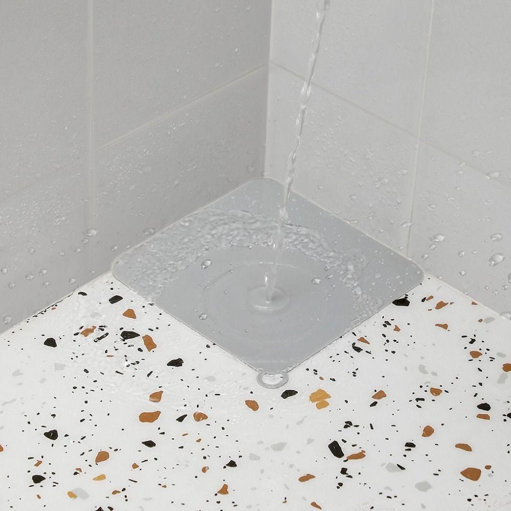 

10 шт. Захищений від комах Товстий силіконовий злив для підлоги Невидимий дизайн Покриття для підлоги Кришка дезодорант Раковина сірий колір