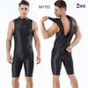2mm CR Neopren Ganzkörper-Neoprenanzug Tauchen Schwimmen Wassersport Herren Kurzer Schnitt Thermisch Warm