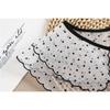 Polka Dots Falscher Kragen Schal Wrap Mädchen Floral Spitze Halskette Revers Bluse Tops Falsche Kragen Kleidrevers Abnehmbarer Kragen Schal