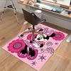 1pc. Cute Minnie Mouse Pink Floral Rug - Home Decor, Office Carpet, Outdoor Mat, Gift Ideaz0414236
