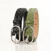 Personalized Woven Pu Fashionable and Versatile Women's Alloy Pin Buckle Belt Decoration Clothes and Skirts Fashionable and Trendy Belt