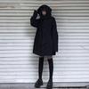 Korean Style Hooded Mid-Length Windbreaker for Women - Loose-Fit Harajuku Spring/Autumn Trend