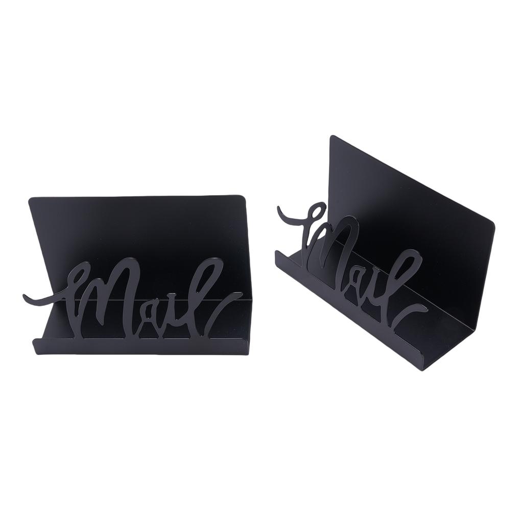 Mail Countertop Holder Anti Slip Base Stylish Metal Desk Mail Organizer for Letter Envelope