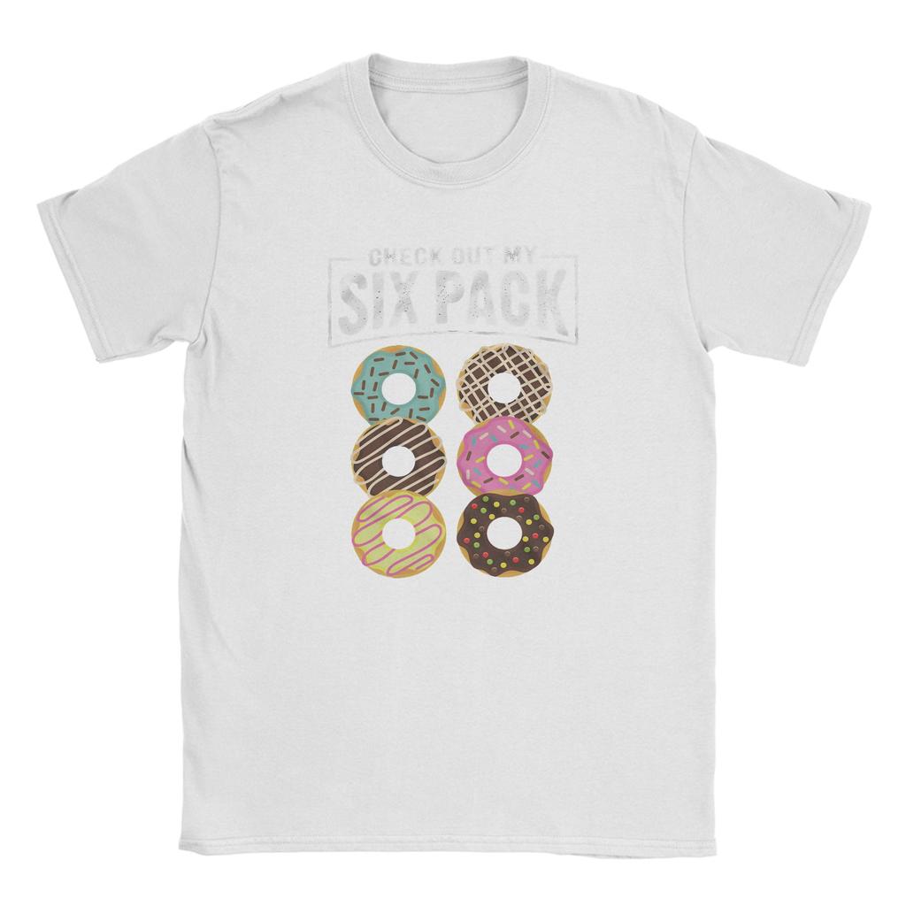 Check Out My Six Pack TShirts for Unisex Donut Vintage Pure Cotton Tee Shirt Round Neck Short Sleeve T Shirt Plus Size Clothes