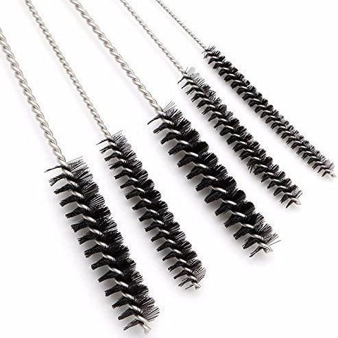 15-Piece Carburetor Jet Cleaning Brush Set with Spray Gun Nozzle Cleaners - Stainless Steel Needles & Nylon Brushes