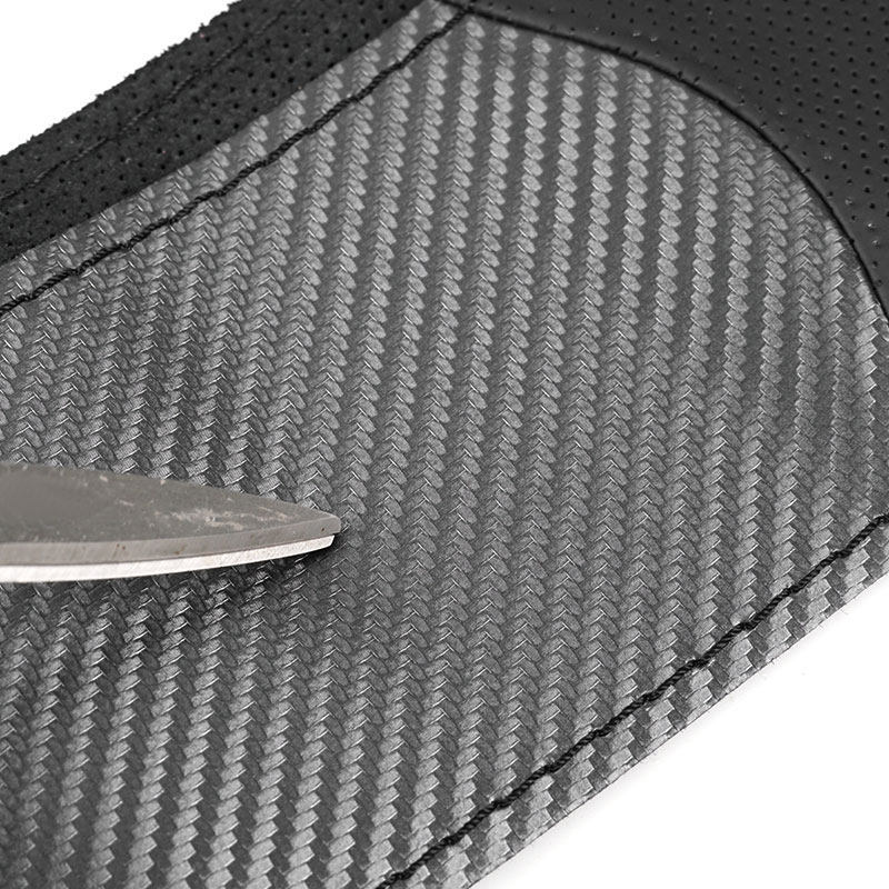 Carbon + Perforated Leather Car Steering Wheel Cover Trim For VW Golf 7 MK7 Passat B8 Polo Tiguan Touran Jetta Crafter Sharan