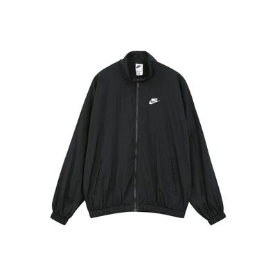 Dámska jednofarebná bunda so zipsom a vyšívaným logom vrchné oblečenie čierna DM6186-010