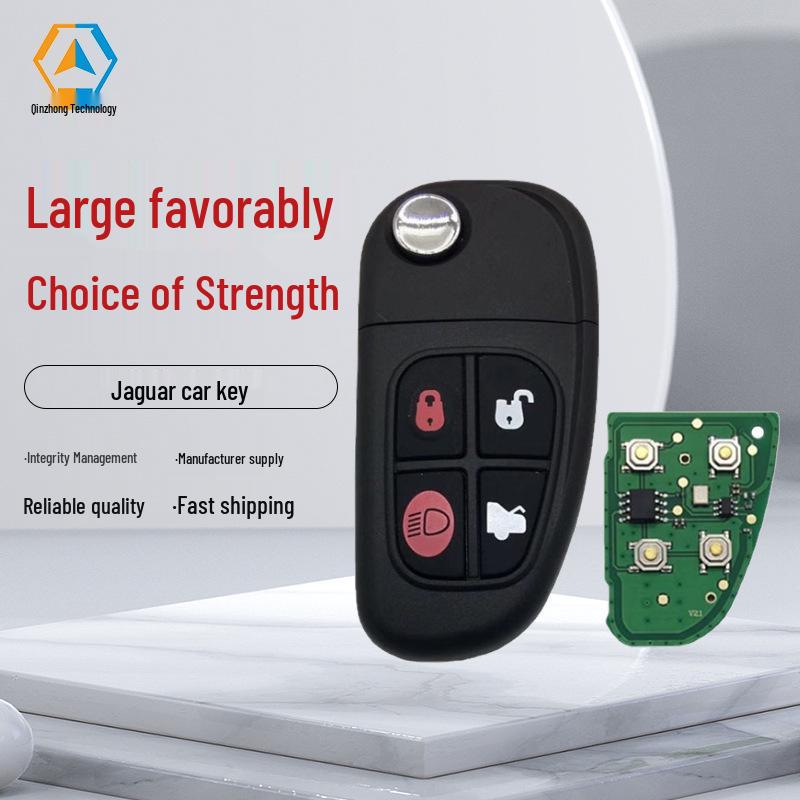 

Jaguar 2001-2008 4-кнопочный пульт дистанционного управления ключом автомобиля 315/434 МГц с чипом 60 и стеклянной трубкой 433 frequency