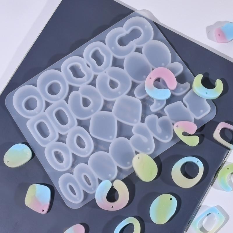High Temperature Resistant Silicone Earring Mold Unique Design Epoxy Resin Mould For Handmade Accessories