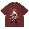 230 Gsm 100% Cotton Chainsaw Man V23 Denji Makima Print Unisex Heavy Cotton T Shirt